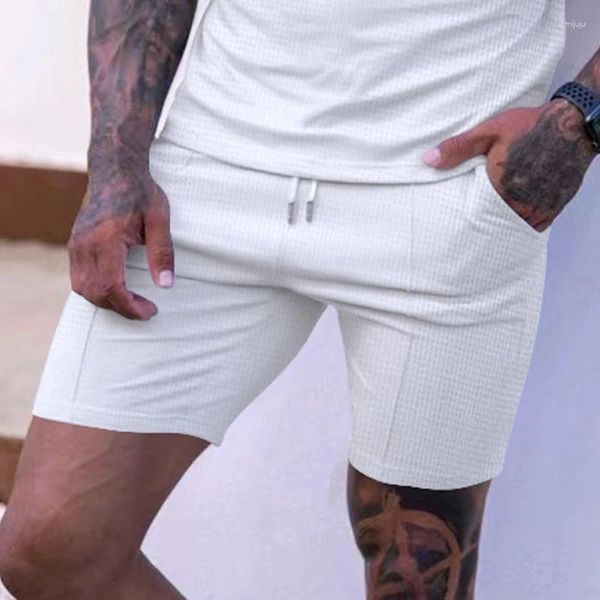 Pantalones para hombres 2023 Pantalones de chándal europeos y americanos de verano sólidos grandes transfronterizos