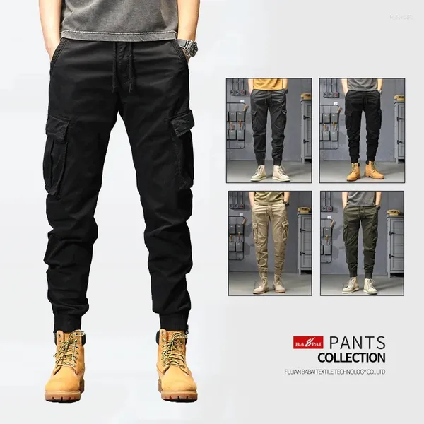 Pantalones para hombres 2023 Fashion Cargo Trabajo de carga al aire libre Pantalones de montañismo resistente