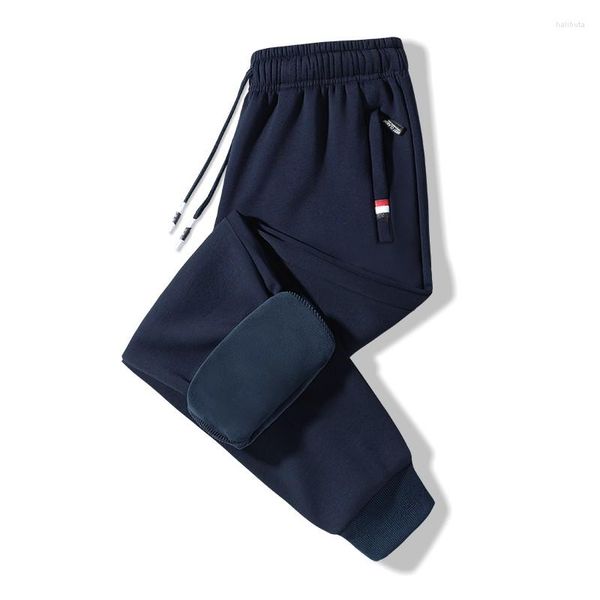 Pantalones de hombre 2023, pantalones de lana para trotar, ropa informal estilo Hip Hop para hombre, 95% algodón y 5% Spandex, ropa deportiva para Fitness, sudor M-8XL