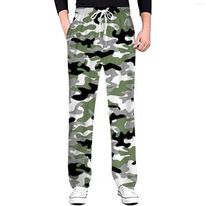 Pantalon homme 2023 quatre saisons Camouflage décontracté coupe cintrée travail taille élastique Jogging pantalon homme noir gris grande taille