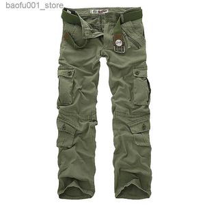 Herenbroek 2023 Hot Sale gratis verzending mannen vrachtbroek camouflage broek militaire broek voor man 7 kleuren Q240529