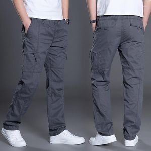 Pantalons pour hommes 2023 léger ensemble respirant été décontracté pantalons longs mâle étanche séchage rapide Cargo à la mode A01