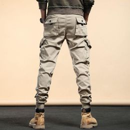 Pantalones para hombres 2023 hombre primavera otoño táctico militar de carga táctica hombres trabajos al aire libre pantalones múltiples múltiples pantalones de bolsillo múltiples f141