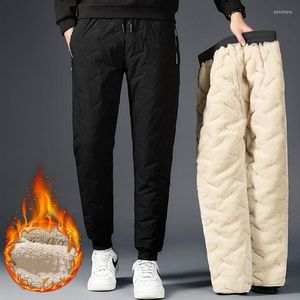 Herenbroek 2023 Warm dikker dikker joggingbroek Winter lambswool mode joggers waterdichte casual mannen plus fleece 7xl maat broek