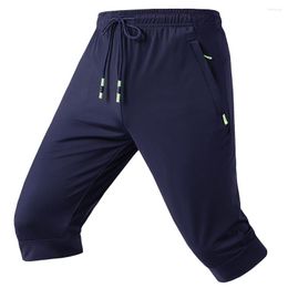 Pantalons pour hommes 2023 hommes survêtement décontracté mince Harem Shorts doux 3/4 pantalon marque de mode pantalons de survêtement été confortable mâle L-7XL