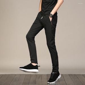 Pantalons pour hommes 2023 Hommes Casual Summer Designer Couleur Solide Plus Taille 38 Slim Stretch Hommes Fit Sweat Gris Bleu Noir