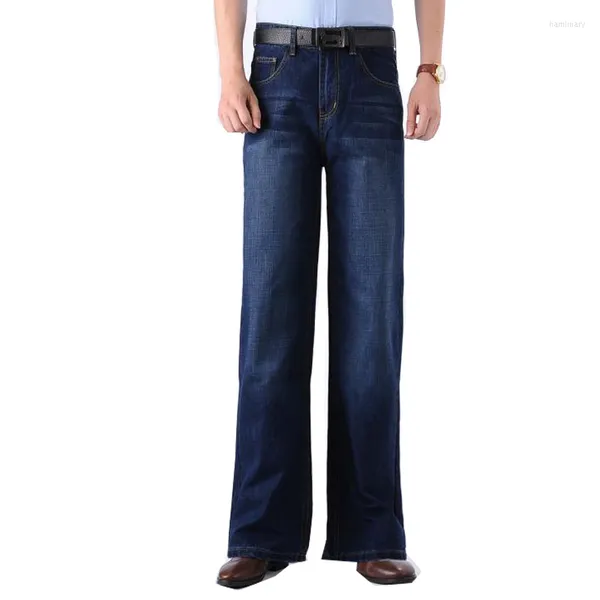 Pantalons pour hommes 2023 Hommes Big Boot Cut Leg Loose Taille haute Jeans évasés Designer Classique Taille 28-40
