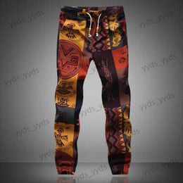 Men's Pants 2023 nouvelle mode été printemps automne hommes imprimé fleuri Joggers mâle décontracté pantalons d'été hommes pantalons de survêtement pantalons en lin Men Trouser T231122