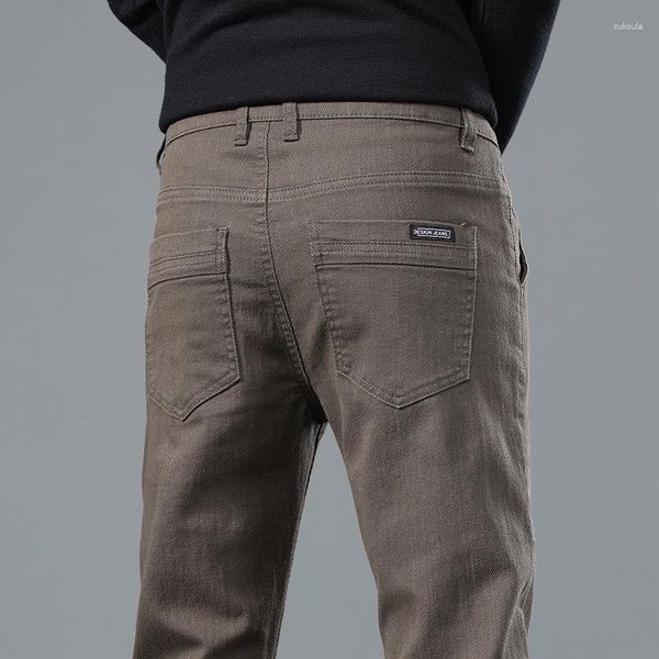 Pantalones para hombres 2023 primavera y otoño estilo clásico de negocios casual moda azul azul elástico fit de marca pantalones machos