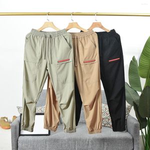 Pantalons pour hommes 2023 printemps et automne tissu de haute qualité Style décontracté sport mi-taille Jogging pour hommes