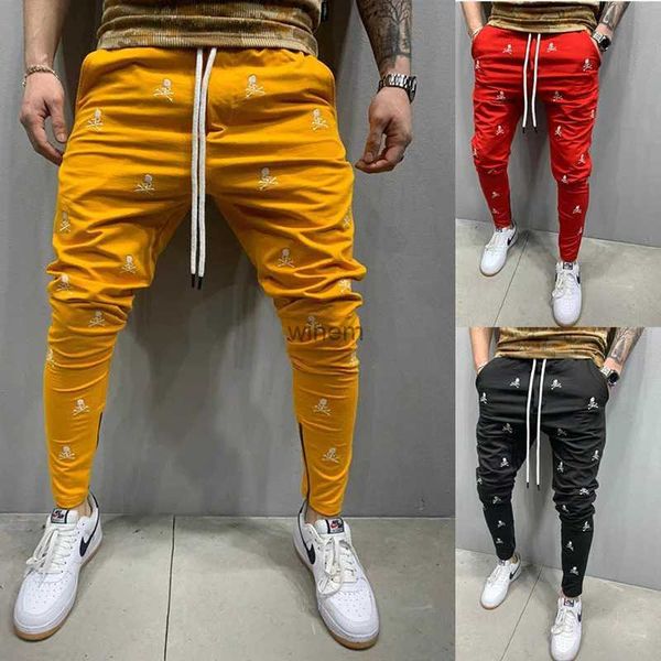 Pantalones de hombre 2023 Primavera y otoño Venta caliente Impresión 3D Pantalones de chándal para hombres Pantalones transpirables para hombres Tendencia deportiva Casual Pantalones delgados para correr L240104