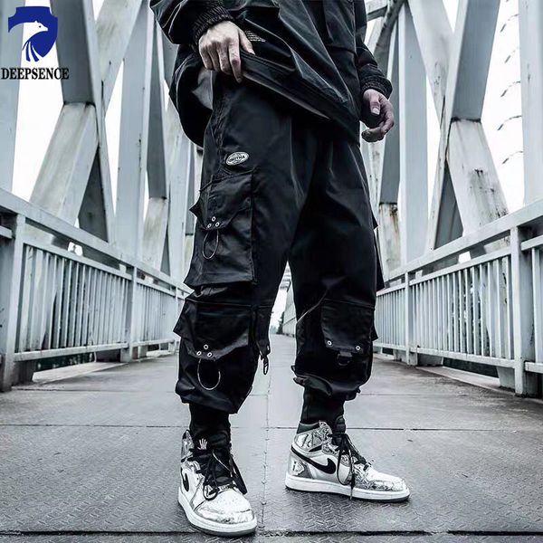 Pantalons pour hommes 2023 printemps et automne salopette marque ample Hip hop décontracté tendance Ins parachutistes chaussures Joker hommes 230207