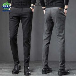 Männer Hosen 2023 Frühling Herbst Business Kleid Hosen Männer Elastische Taille Matt Stoff Casual Hosen Formale Sozialen Anzug Hose Kostüm homme J231006