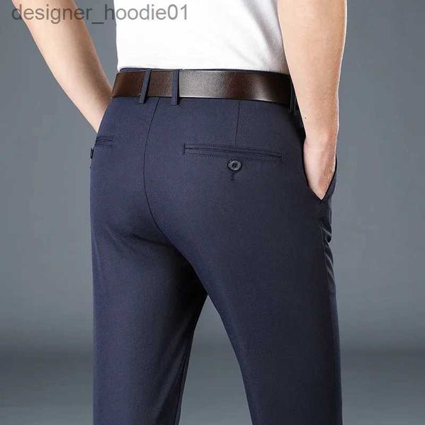 Pantalones para hombres 2023 Primavera Otoño Pantalones casuales para hombres Hombre Slim Fit Chinos Pantalones de moda Pantalones formales Ropa de marca de talla grande 30-40 L231129