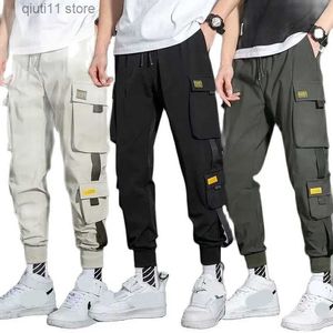 Herenbroeken 2023 Lente Heren Cargobroek Hiphop Harem Joggers Mannelijke Broek Heren Multi-pocket Cargobroek Skinny Joggingbroek Plus Size 5XL T230928