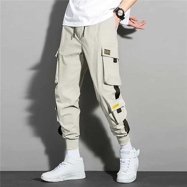 Pantalons pour hommes 2023 printemps hommes joggeurs pantalons de sport pantalons pour hommes pantalons cargo multi-poches pantalons de survêtement maigres grande taille 3xl printemps mince