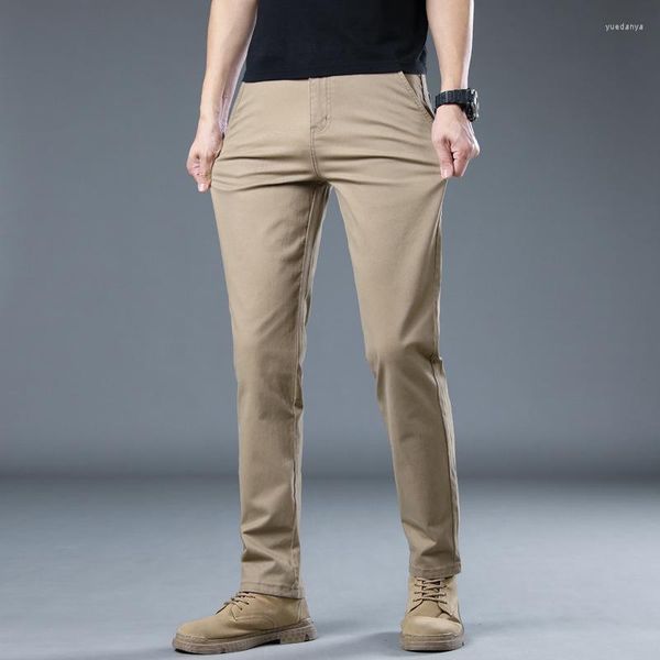 Pantalons pour hommes 2023 printemps été coton Smart décontracté Style coréen mince tout Match ample droite longue Chic Denim jean