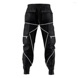 Pantalons pour hommes 2023 Streetwear Casual Hommes Mode Sport Jambe droite Multi Poche Lâche