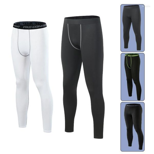 Pantalons pour hommes 2023 été hommes Compression sport collants séchage rapide respirant entraînement Fitness course haute élastique Leggings