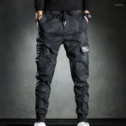 Pantalones para hombres 2023 Pantalones de chándal Hombres Camuflaje Elasticidad Militar Cargo Cordón Multi Bolsillos Fondos Casual Jogger Pantalones