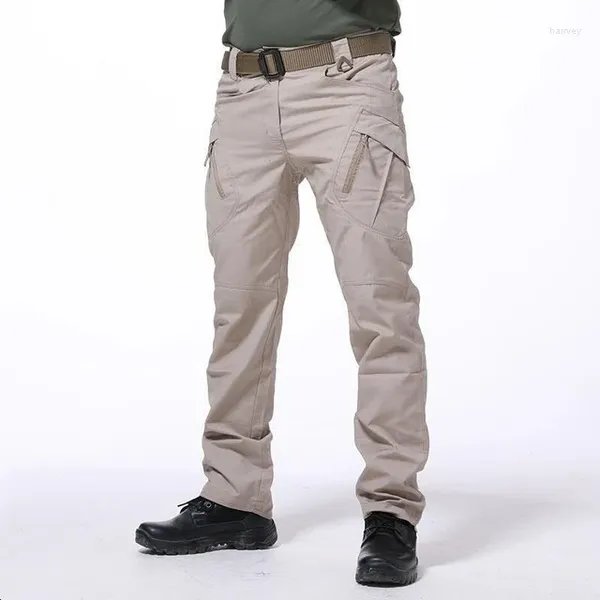 Pantalons pour hommes 2023 Tactique Hommes imperméable multi-poches formation genouillère combat pantalon militaire hommes streetwear cargo