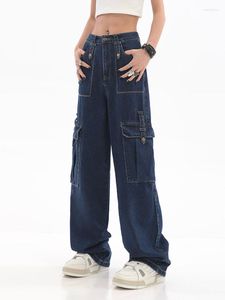 Mannen Broek 2023 Vintage Baggy Jeans Vrouwen Zakken Wijde Pijpen Cargo Y2k Streetwear Harajuku Toevallige Hoge Taille Denim rechte Broek