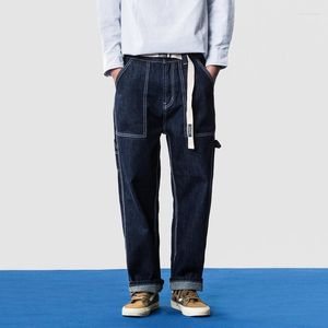 Pantalons pour hommes 2023ss High Street Vintage Washed Straight Jeans Pantalons Pantalons de survêtement Y2k Streetwear Techwear Vêtements Vêtements