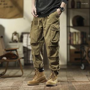 Herenbroek 2024 Herfst Winter Cargo Heren Retro Losse Casual Militaire Tactiek Buiten Joggen Mode Joggingbroek