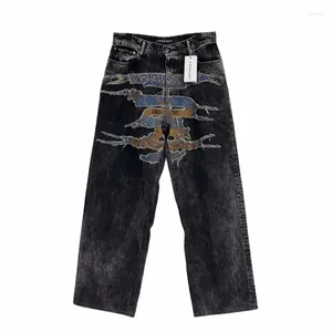 Mannen Broek 2024 Merk Klassieke Grailz Geborduurde Denim Rits Fit Y Project PANT Jeans Katoen Comfort Casual #786