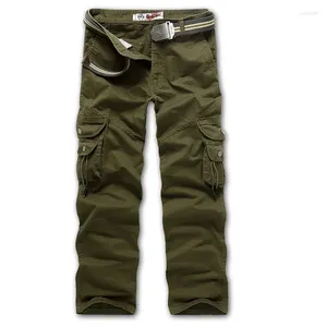 Pantalons pour hommes 2024 Marque Hommes Cargo Armée Vert Hommes Streetwear Pantalon de piste Militaire Crayon Zipper Noir Loisirs Jeunes Joggers