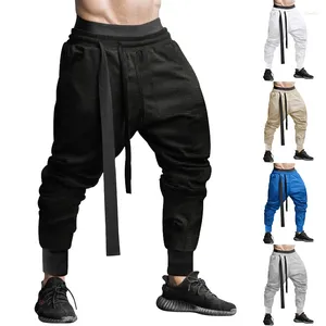 Herenbroek 2024 Casual solide waffle mannelijke hiphop streetwear track joggers broek mode Harajuku Men