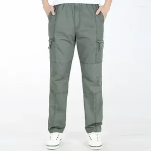 Pantalon masculin 2024 Vêtements Male Male Summer Loose Army Green Cargo plus taille xxxl 4xl 5xl 6xl printemps décontracté Biggy Big pantalon
