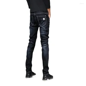 Pantalones para hombres 2024 Inglaterra Fit de lápiz Fit Fashion Fashion Casual Slim pantalones de gran tamaño Color sólido