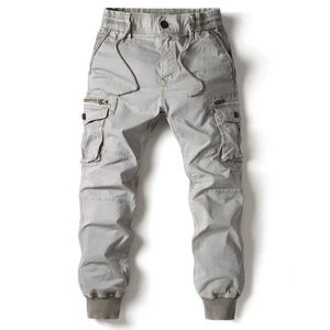 Pantalones para hombres 2024 Fashion Spring Mens Tactical Cargo Pants Mens Jogger Militares Militares de algodón casual de algodón Hip Hop Pantalones militares 38 J240429