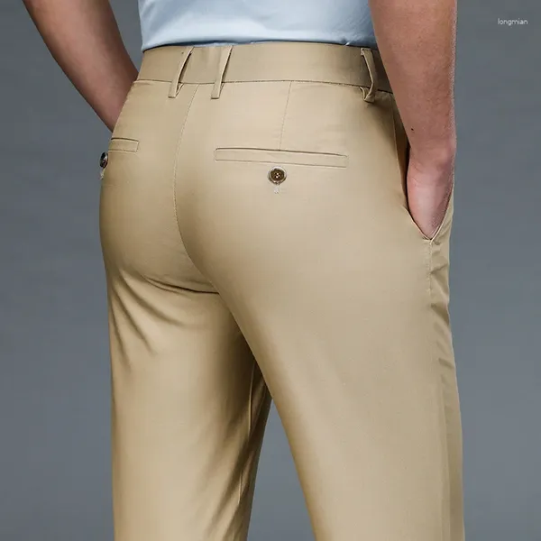 Pantalon masculin 2024 pantalon formel élastique masculin.