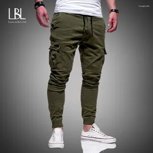 Pantalones para hombres 2024 Hombres Cargo Verano Casual Ejército Militar Joggers Pantalón Multi Bolsillo Color Sólido Pantalones Largos Moda Male Leggings