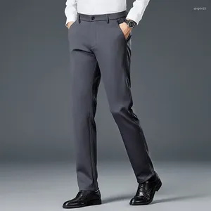 Herenbroek 2024 mannen casual warme rechte broeken Koreaanse modebedrijf Gentleman Lange herfst winter mannelijk dikker pak