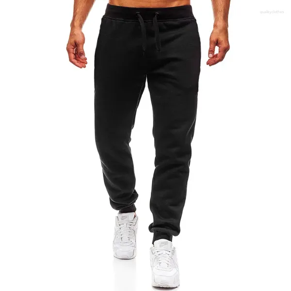 Pantalons masculins 2024 hommes jogging jogging marque de gym de gym