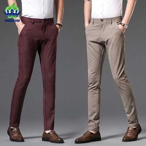 Pantalon masculin 2024 MENS SUMME PLaid Business Fashion Casual Pantal