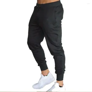 Pantalon masculin 2024 Spring and Automn Sports Men de loisirs Jogging Feet Elastic Fitness Light Board Color Color Street Clothing