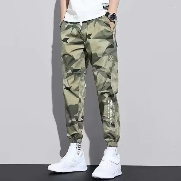 Pantalones para hombres 2024 Primavera Hombres Hip Hop Harem Joggers Pantalones masculinos para hombre Sólido Multi-Bolsillo Cargo Skinny Fit Sweetpants
