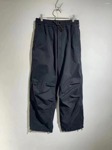 Pantalon masculin 2024 Été haute densité Coton Plain Cotton Fashion Polishing Craft personnalisé Zipper Straight Barrel Workwear
