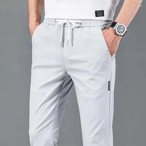 Pantalons pour hommes 2024 été haute qualité séchage rapide lâche respirant sport confortable décontracté élastique droit