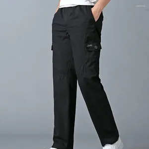 Pantalons pour hommes 2024 Tendance Style européen et américain Travail Printemps Automne Mince Casual d'âge moyen en plein air