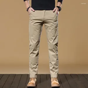 Pantalon masculin 2024 Versatiles décontracté en vrac ajustement droit de la jambe confortable Coton à la mode de haute qualité