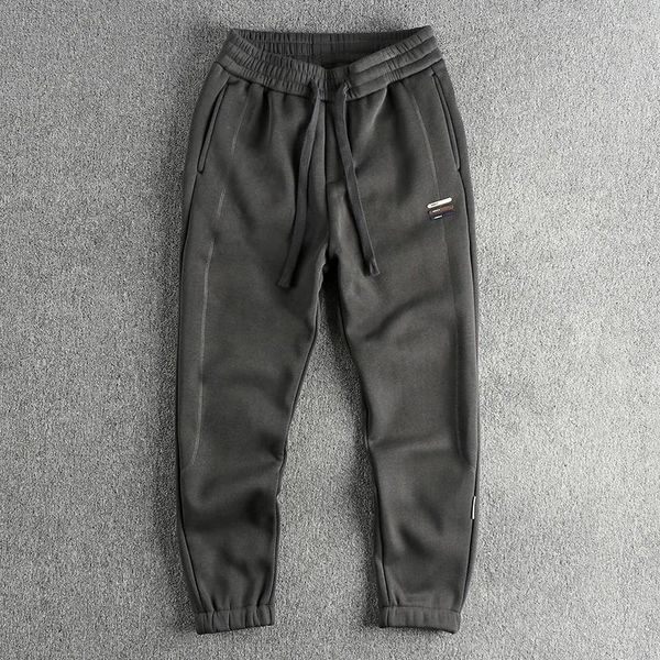 Pantalons pour hommes 2024 Hiver Drapé Confortable Leggings Lâches Casual Peluche Et Épaissi À La Mode Jeunesse Tricoté 687