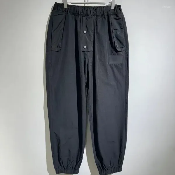 Pantalon masculin 2024SS High Street y patchwork double poche plissée pantalon respirant streetwear pantalon de survêtement des vêtements pour hommes et femmes