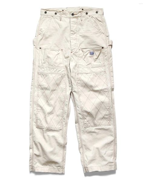 Pantalon pour hommes 23SS Kapital Hirata et Hongri Casual Loose Fit Trendy Double Couleur Fil d'or Logging Japon Style