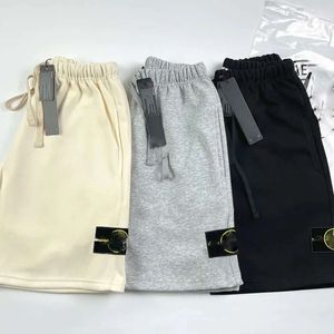 Pantalones para hombres 23ss para hombre sudor pantalón diseñador piedras isla pantalones cortos ropa ropa str unisex algodón corto deportes moda calle estilo 350