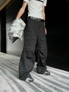 Herenbroeken 27-46 2023 Mannen Dameskleding Multi Pocket Loszittende Wijde Pijpen Werkkleding Overalls Broeken Plus Size Kostuums